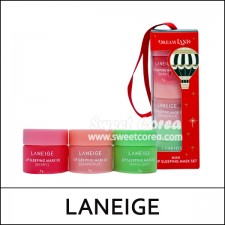 [LANEIGE][HOLIDAY EDITION DREAM LAND] ★ Big Sale 43% ★ (tt) Holiday Mini Lip Sleeping Mask Set (8g*3ea) 1 Pack / Red / 45150(18) / 28,000 won(18) / Sold Out